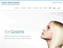 Tablet Screenshot of dr-tribull.de